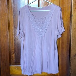 Pink cold-shoulder Maurices shirt